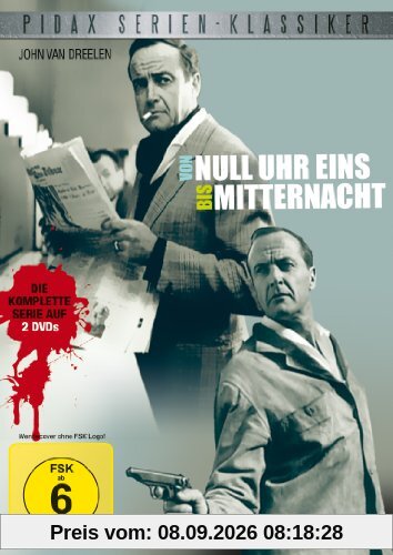 Pidax Serien-Klassiker: Von null Uhr eins bis Mitternacht - Die komplette 13-teilige Krimiserie [2 DVDs]