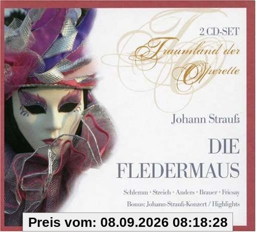 Johann Strauß: Die Fledermaus (Operette) (Gesamtaufnahme) (2 CD)
