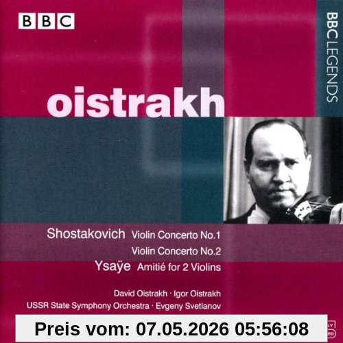 David Oistrach Oistrakh Spielt Shostakovich+Ysaye