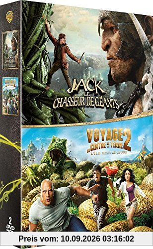 Coffret : jack le chasseur de géants 3D ; voyage au centre de la terre 2 3D [FR Import]