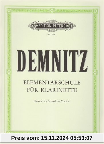 Elementarschule für Klarinette: Elementary School for Clarinet