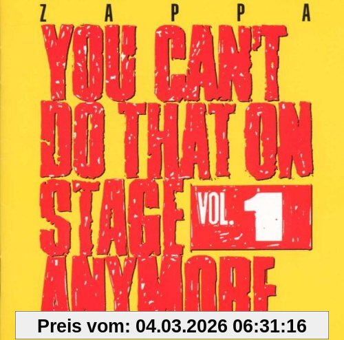 Frank Zappa You Can't Do That On Stage Anymore Vol.1