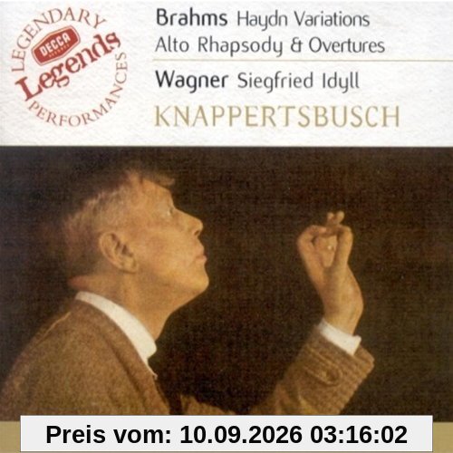 Brahms: Akademische Festouvertüre, Alt-Rhapsodie, Tragische Ouvertüre, Haydn-Variationen / Wagner: Siegfried-Idyll