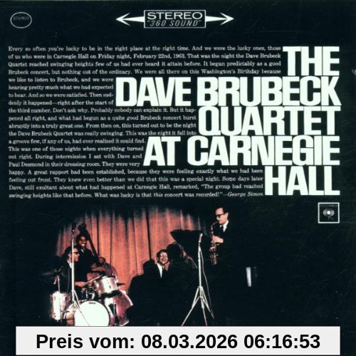 The Dave Brubeck Quartet At Carnegie Hall