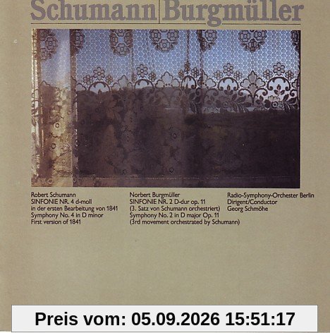 Schumann: Sinfonie Nr. 4 / Burgmüller: Sinfonie Nr. 2