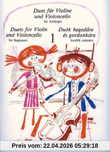 Duos 1 Fuer Anfaenger Vl + Vc. Violine, Violoncello