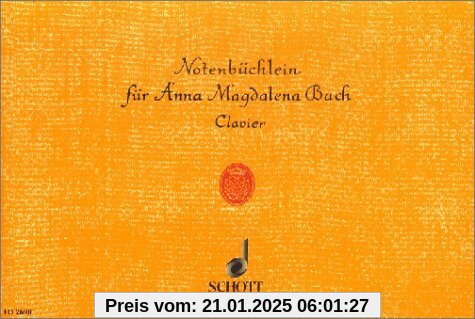 Notenbüchlein für Anna Magdalena Bach: Die leichtesten Stücke. Klavier.