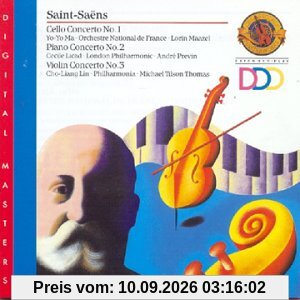 Saint-Saens: Cello Concerto 1 / Piano Concerto 2 / Violin Concerto 3