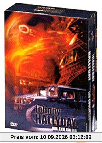Coffret Johnny Hallyday Un été en or 3 DVD : 100% Johnny Live à la Tour Eiffel / Olympia 2000 / Tour 200, les coulisses