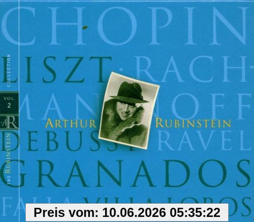 The Rubinstein Collection Vol. 2 (Chopin, Liszt, Rachmaninoff, Debussy, Ravel, Granados, Falla, Villa-Lobos)