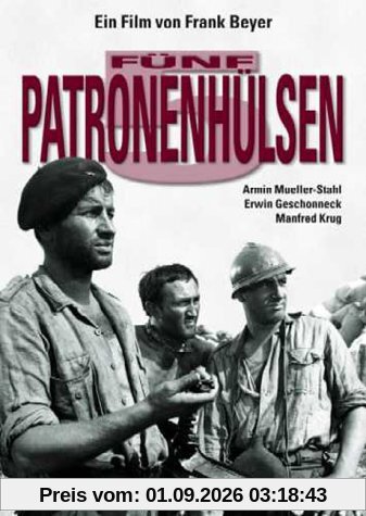 Fünf Patronenhülsen
