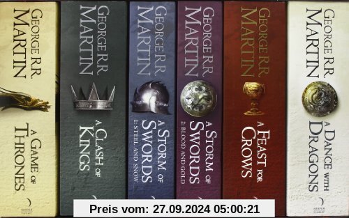 A Game of Thrones: The Story Continues. 6 Volumes Boxed Set: A DANCE WITH DRAGONS / A FEAST FOR CROWS / A STORM OF SWORD