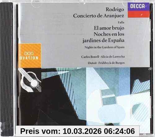 Alicia de Larrocha Concierto De Aranjuez/Spanische Gärten/+