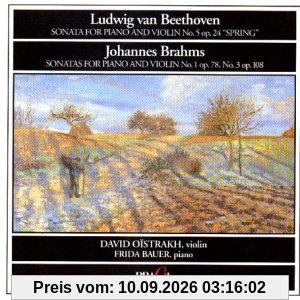Beethoven: Violinsonate No. 5 op. 24 / Brahms: Violinsonate No. 1 op. 78, No. 3 op. 108