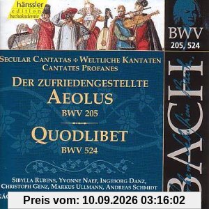 Edition Bachakademie Vol. 63 (Weltliche Kantaten BWV 205 und BWV 524))