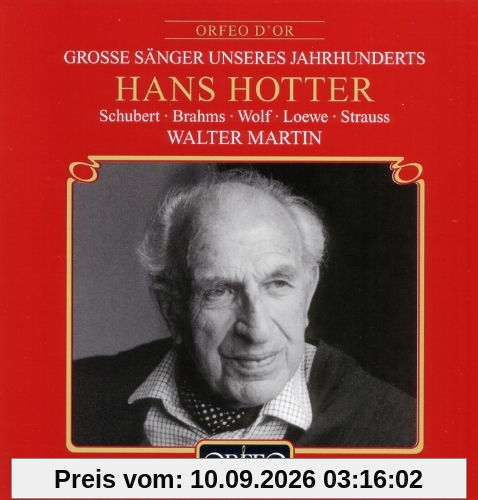 Große Sänger unseres Jahrhunderts - Hans Hotter (Liederabend Hannover 18.02.1961)