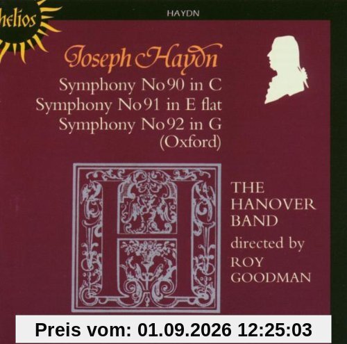 Sinfonien 90,91 & 92