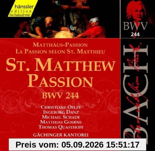 Edition Bachakademie Vol. 74 (Matthäus-Passion)