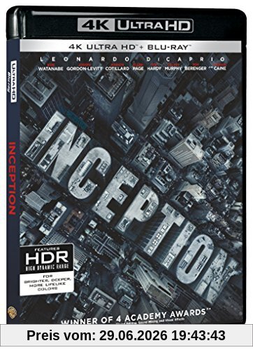 Christopher Nolan Inception 4k Ultra Hd [Blu-ray] [Fr Import]