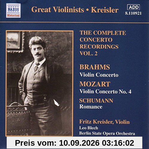 Great Violinists - Fritz Kreisler (Konzertaufnahmen Vol. 2) (Aufnahmen 1924 und 1927)