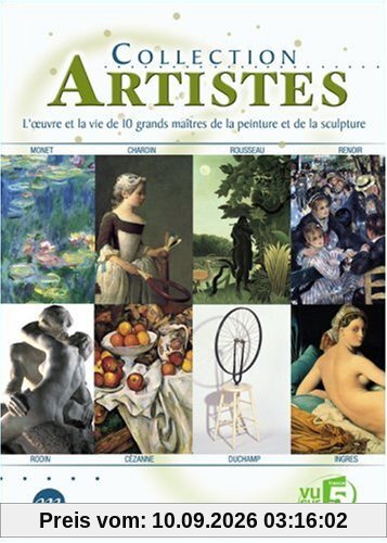 Collection Artistes, l'oeuvre et la vie de 10 grands maîtres de la peinture et de la sculpture - Édition 2 DVD