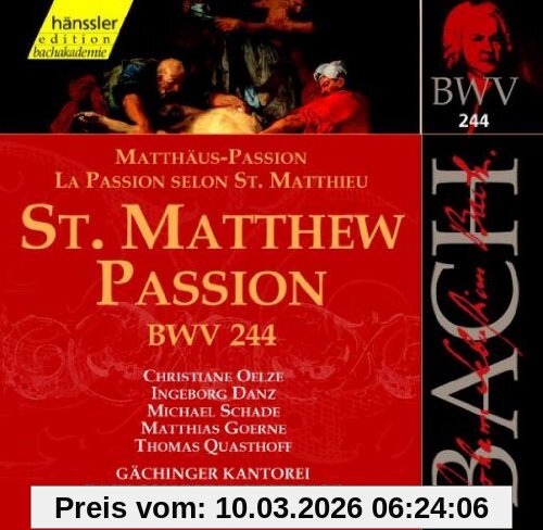 Rilling Edition Bachakademie Vol. 74 (Matthäus-Passion)