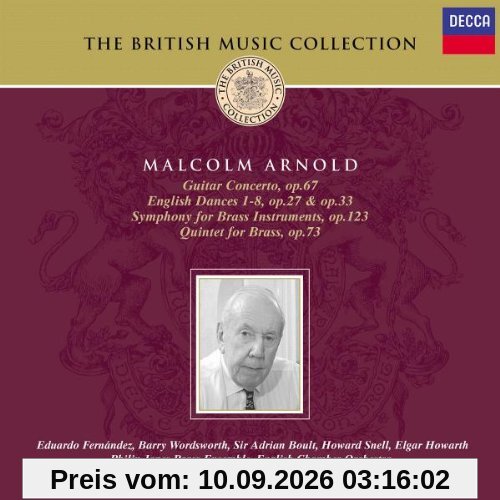 Guitar Concerto op. 67 / English Dances op. 27 & 33 / Symphony for Brass Instruments op. 123 / Quintett for Brass op. 73