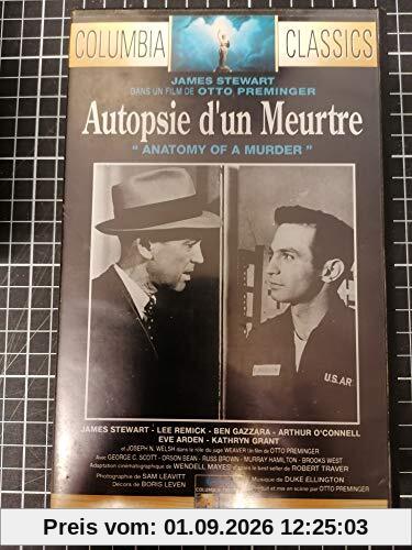 Autopsie d'un meutre (vf) [VHS]