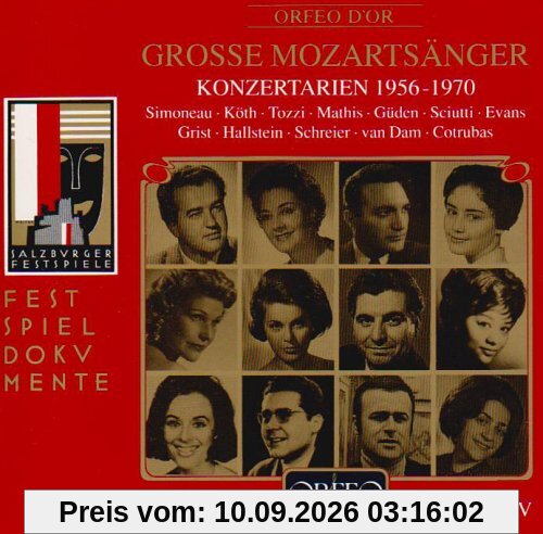 Große Mozartsänger Vol. 4 (Konzertarien 1956-1970)
