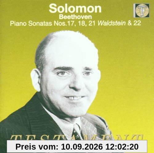 Solomon spielt Beethoven (Sonaten Nr. 17, 18, 21, 22) (Aufnahmen 1951-1954)