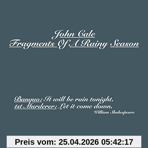 John Cale Fragments Of A Rainy Season (2CD)