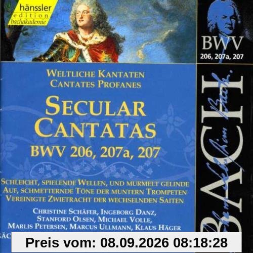 Edition Bachakademie Vol. 64 (Weltliche Kantaten BWV 206-207)