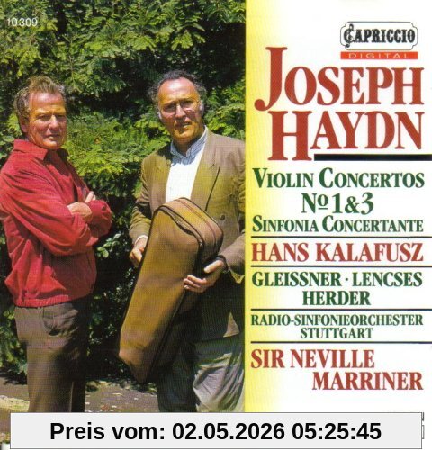 Haydn: Violin Concertos No. 1 & 3 - Sinfonia Concertante