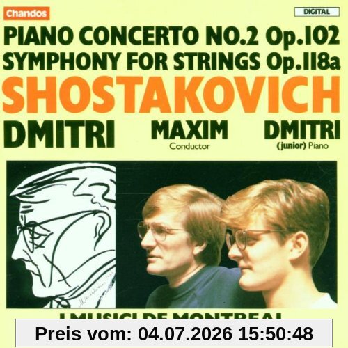 Dmitri Schostakowitsch Klavierkonzert 2 Und Streichers.