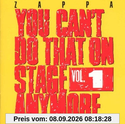 You Can't Do That on Stage Anymore Vol.1