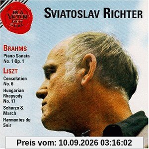 Brahms: Piano Sonata No. 1 Op. 1 / Liszt: Consolation Op. 6, Hungarian Rhapsody No. 17, Scherzo & March, Harmonies du Soir