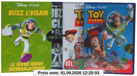 Coffret Buzz l'éclair : Toy Story 1 / Toy Story 2 / Buzz l'éclair