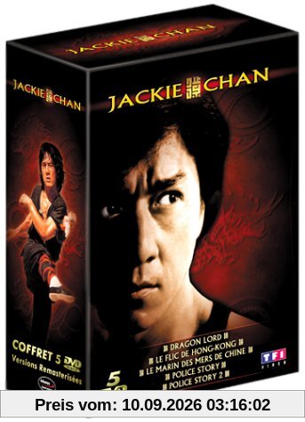 Coffret Jackie Chan 5 DVD : Dragon Lord / Le Flic de Hong-Kong / Le Marin des mers de Chine / Police Story / Police Story 2