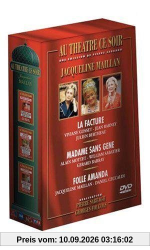 Coffret Jacqueline Maillan 3 DVD : Folle Amanda / Madame Sans-gêne / La Facture [FR Import]