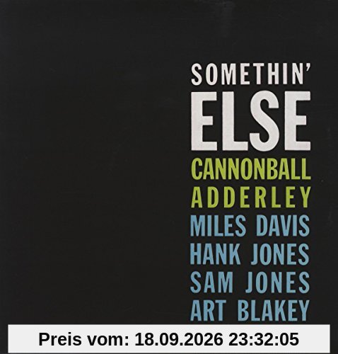 Cannonball Adderley Somethin' Else [Vinyl Lp]