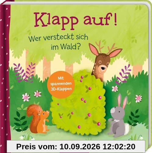 Klapp auf! Wer versteckt sich im Wald?: Mit spannenden 3D-Klappen | Erster Entdeckerspaß für Kinder ab 18 Monaten