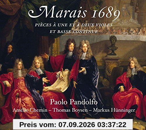 Marais 1689: Pièces à une et à deux viole et basse continue