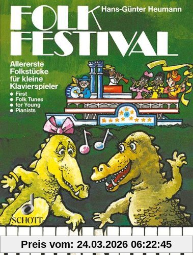 Folk Festival: Allererste Folkstücke für kleine Klavierspieler. Klavier. (Easy Piano Music)