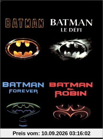 Coffret Batman 4 DVD : Batman / Batman & Robin / Batman Forever / Batman, Le Défi