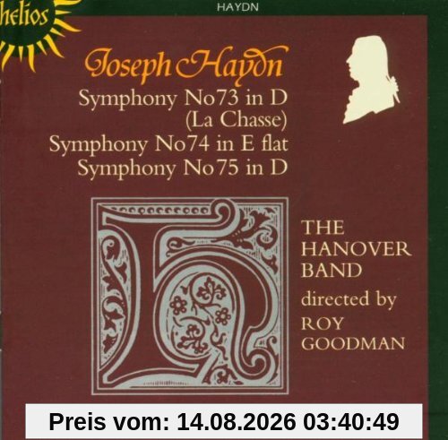Roy Goodman Joseph Haydn, Sinfonien Nr. 73-75
