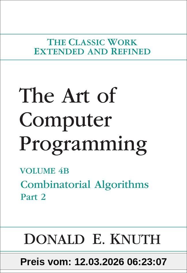 Knuth, Donald E. The Art Of Computer Programming, Volume 4B, Combinatorial Algorithms