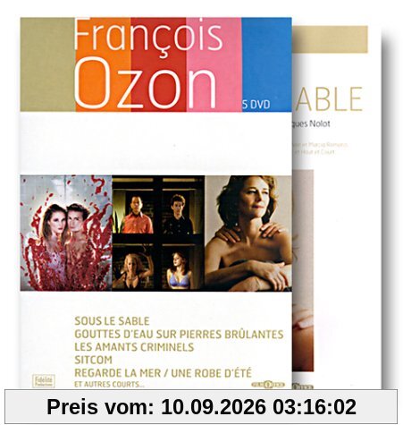 Coffret François Ozon - Édition 5 DVD : Sous le sable / Regarde la mer & Une robe d'été / Sitcom / Gouttes d'eau sur pierres brûlantes / Les Amants criminels