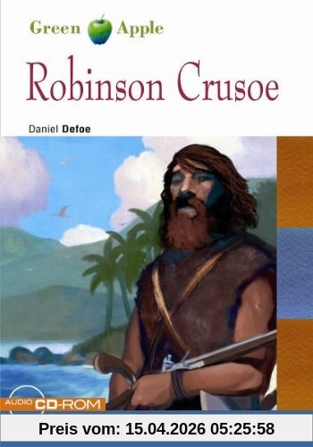 Robinson Crusoe - Buch mit Audio-CD-ROM: Green Apple Step 1 (Black Cat Green Apple - Step 1)
