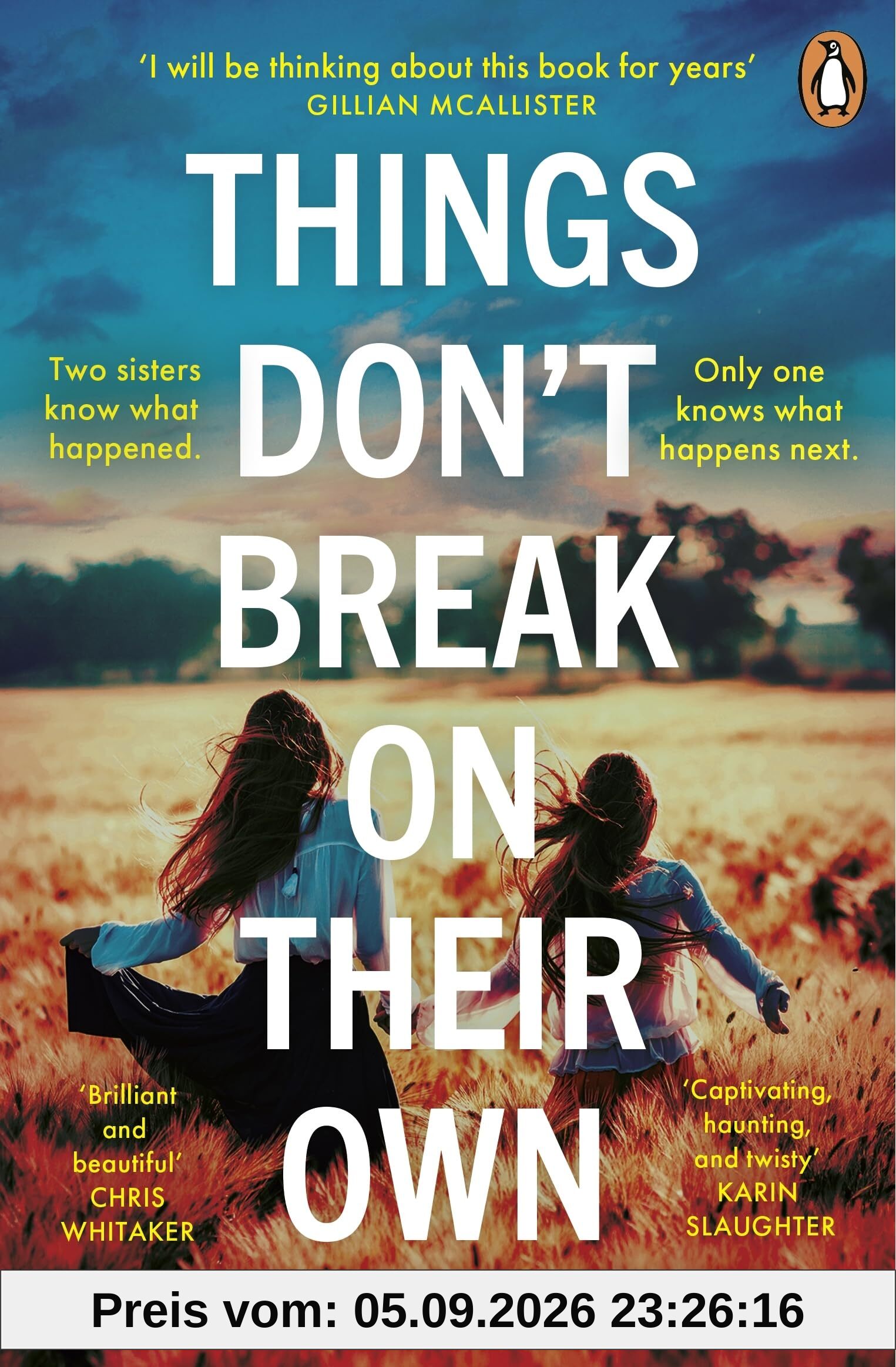 Things Don't Break On Their Own: ‘A captivating, haunting, and twisty story’ Karin Slaughter