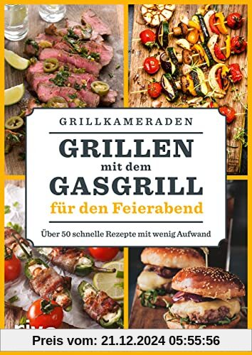 Grillen mit dem Gasgrill für den Feierabend: Über 50 schnelle Rezepte mit wenig Aufwand. Leckere BBQ- und Grillideen für